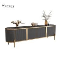 ราคา Wuxury furniture ส่งฟรี ตู้วางทีวี ชั้นวางทีวี โต๊ะกลางโซฟา ชั้นวางทีวี ชุดรับแขก สไตล์Luxury งานนำเข้าสวยหรู ตู้วางทีวี สีดำ (11012756)