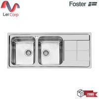 ราคา (Foster) ซิงค์ล้างจาน 2 หลุม 1 ที่พัก SINK KS 2112/062 STD เงิน (11012780)