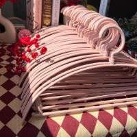 ราคา HOME ไม้แขวนเสื้อพลาสติกกันลื่น ยกลัง 50 ชิ้น ไม้แขวนเสื้อ ไม้แขวนพลาสติกกันลื่น สไตล์มินิมอล สีพาสเทล #โค้งX10 ชมพูX10(P213X10) (11010314)