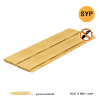ราคา V&S WOOD ไม้ฝา สน SYP Weathegroove ขนาด 0.5"x4"x2.4M.(9.5mm..x85mm.) เกรด Premium อัดน้ำยากันปลวก H3 (แพ็คละ 8 แผ่น) 9.5mm.x85mm.x2400mm. (10994190)