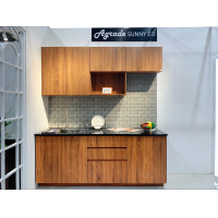 ราคา AGRADE ชุดครัวสำเร็จรูป 2 ม. ซิงค์ Natural Wood ตู้แขวน 200*40*80 cm. ตู้ล่าง 201*60*85 cm (11008857)