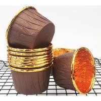 ราคา Buddy Bakery ถ้วยคัพเค้ก ม้วนขอบ สีน้ำตาล ขอบทอง แพ๊ค 48-50 ใบ (11026210)