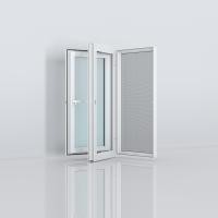 ราคา Hoffen หน้าต่าง บานเปิด กระจก uPVC พร้องมุ้ง ขนาด 60x110 ซม. White 60X110 ซม. (10018516)