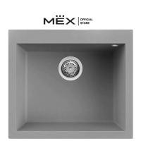 ราคา METRIX อ่างล้างจาน 1 หลุม รุ่น KIN15CE เนื้อแกรนิตสังเคราะห์ by MEX สีปูนเปลือย (11003061)