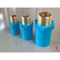 ราคา YOJI ONLINE ข้อต่อตรง เกลียวนอกทองเหลือง อุปกรณ์พีวีซี ข้อต่อพีวีซี ตราช้าง SCG 3/4" (6หุน) (11008259)