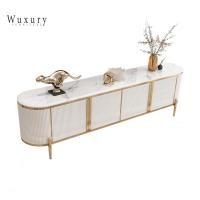 ราคา Wuxury furniture ส่งฟรี ตู้วางทีวี ชั้นวางทีวี โต๊ะกลางโซฟา ชั้นวางทีวี ชุดรับแขก สไตล์Luxury งานนำเข้าสวยหรู ตู้วางทีวี สีขาว (11012754)
