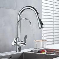 ราคา LVS Thailand ก๊อกน้ำ2หัว Kitchen Faucet ก๊อกน้ำดึงอัตโนมัติ อัจฉริยะกรองก๊อกน้ำดื่มหรูหรา silver (11023971)