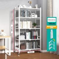 ราคา BF&MF shop ชั้นวางสแตนเลสแท้ ชั้นวางพับเก็บได้ประหยัดพืนที่ พร้อมล้อเลื่อน ขาว 70 x 38 x 164 cm 5ชั้น (11008731)