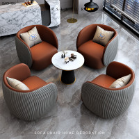 ราคา RSLUXURY เก้าอี้โซฟา เก้าอี้รับแขก หนังPUคุณภาพสูง เก้าอี้โซฟา (11010339)