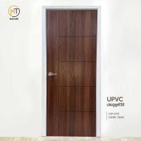 ราคา Mature Door ประตูยูพีวีซี UPVC ประตูห้องน้ำ ประตูห้อง ประตูภายใน 07D DARK TEAK ร่องดำ 70x200x3.5 ซม. ภายใน (11012926)