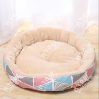 ราคา หางฟู Petshop ที่นอนขนแกะ เบาะนอนสัตว์เลี้ยง สำหรับสุนัขและแมว FUFB ไซส์ S (32cm) สีชมพูเทา-ผ้าขนแกะ (11036397)