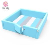 ราคา Babyselfy คอกกั้นเด็กกันกระแทก รุ่น Simple สีฟ้าอ่อน เพิ่มประตู กลอนหมุน,5 x 6.5 ฟุต (11043275)