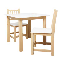 ราคา Kitso โต๊ะ เก้าอี้กิจกรรม เด็ก 2 ที่นั่ง Polished White (11046375)