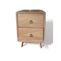 ราคา MB Teak ตู้ข้างเตียงมินิมอล รุ่นSKU-00082 ขนาด 30x40x50 cm. สีเสี้ยนขาว (11051433)