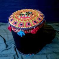 ราคา เก้าอี้สตูผ้าช้างPU Red Black - แดงดำ (11026125)