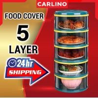 ราคา MR.CARLINO คอนโดเก็บอาหาร ที่เก็บอาหาร ชั้นเก็บอุณหภูมิ : STACY FOOD COVER 5ชั้น LUXURY สีเขียว (11006690)
