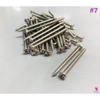 ราคา YOJI ONLINE เกลียวปล่อย หัวกลม #7 (ห่อเล็ก) น็อต สกรู สกรูเกลียวปล่อย หัว P 7 * 1" (11007212)