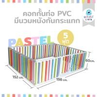 ราคา Octopuslands คอกกั้นเด็ก รุ่น Wall Bumper แบบท่อ PVC มีประตู นวมหนังกันกระแทกสี Pastel ขนาด 3.5 | 5 | 6 ฟุต 5 ฟุต (11037609)