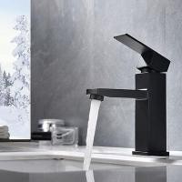 ราคา LVS Thailand ก๊อกอ่างล้างหน้า ก๊อกผสมร้อนเย็น วัสดุทองเหลืองกัลวาไนซ์สีดำ ก๊อกสีดำ ก๊อกทรงเหลี่ยม Black (11024225)