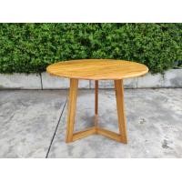 ราคา Smtwoodcraft โต๊ะทานข้าวไม้สัก ทรงกลมขาเหลี่ยม รุ่น SMTT26 สีธรรมชาติ 90x75 ซม. (11053153)