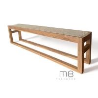 ราคา MB Teak ม้านั่งยาวประดับหวาย สีธรรมชาติ (11062164)