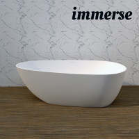 ราคา immerse อ่างอาบน้ำหินสังเคราะห์ รุ่น BT170-02 ขนาด ยาว 170 cm กว้าง 85 cm สูง 54 cm ยาว 170 cm. minimal ขาว (11067188)