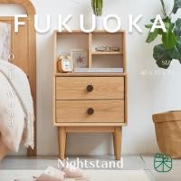 ราคา KI furniture โต๊ะหัวเตียง โต๊ะข้างเตียงไม้โอ๊ค อเนกประสงค์ รุ่น Fukuoka น้ำตาล (11079420)