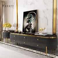 ราคา Wuxury furniture ชั้นวางทีวี ตู้วางทีวี topหินสวยหรู ตู้ลิ้นชัก โต๊ะกลางโซฟา โต๊ะรับแขก เฟอร์นิเจอร์หรู ตู้ทีวีสีดำ (11039814)