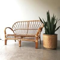 ราคา ภูมิเครื่องหวาย โซฟาหวาย รุ่นLoveseat ไม้ naturalRattan 200 (11040081)