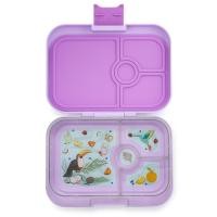 ราคา Yumbox 4 pt. Panino กล่องข้าวยัมบอกซ์ 4 ช่อง กล่องเก็บอาหาร ใส่อาหาร พกพา สำหรับเด็ก คุมอาหาร Lila Purple (11041850)