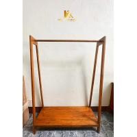 ราคา PF_Phrae | ราวแขวนผ้า ราวตากผ้าไม้สัก ขนาด120ซม. 120*50*170ซม. สีเนื้อไม้ (11046323)