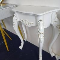 ราคา FairyHouse โต๊ะคอนโซล โต๊ะหลุยส์ CT22-01 ขาวเดินเส้นทอง ยาว70ซม (11086481)