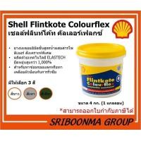 ราคา Shell Flintkote Colourflex | ยางมะตอย สีกันรั่วกันซึม | ขนาด 4 กก. (1 แกลลอน) สีขาว (12020676)