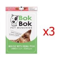 ราคา Bok Bok ขนมน้องหมา ท็อปปิ้งโรยอาหาร เนื้อปลาแซลมอนนิ่ม 150 กรัม (3 ซอง) ช่วยให้น้องหมาเจริญอาหารมากขึ้น ทานเล่นได้ classic (12024790)