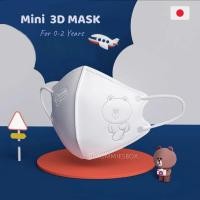 ราคา mommiesbox แมสเด็กเล็ก ไซส์จิ๋ว 0-2ขวบ จากญี่ปุ่น ทรง 3D ลายหมีบราวน์น่ารัก ใส่สบาย หมีบราวน์ (11049819)