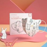 ราคา mommiesbox แมสเด็กทรง 3D จากญี่ปุ่น ใส่สบาย ลายใหม่ น่ารัก ลายกระต่าย,1-3ปี (11049832)