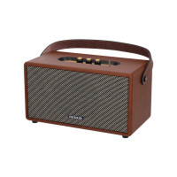ราคา AIWA Retro Hybrid Bluetooth Speaker ลำโพงบลูทูธพกพา SUPER BASS น้ำตาล (11070653)