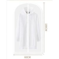 ราคา namemosinedear ถุงคลุมเสื้อ จัดระเบียบตู้เสื้อผ้า ถุงคลุมเสื้อผ้า เดรส กันฝุ่น 60 x 100 ซม เดซี่ (11071135)