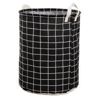 ราคา namemosinedear ตะกร้าใส่ผ้า พับได้ สีดำ เทา ขาว clothes laundry basket hamper ดำ (11071294)