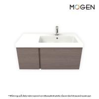 ราคา mogen อ่างล้างหน้า ขนาด 80 ซม. สีลายไม้กลาง lgu25080s (12001865)
