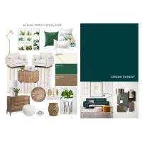ราคา KOOS Built ตู้เสื้อผ้าขนาด 100 cm. รุ่น MG เขียว GREEN FOREST ลายไม้ SUMMER OAK (12016992)