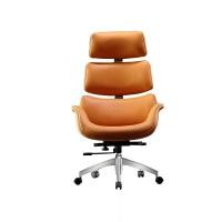 ราคา KOOXJEANS Leather Chair Executive chair ก้าอี้ออฟฟิศ เก้าอี้บอส เก้าอี้หนังแท้ เก้าอี้คอมพิวเตอร์ หลังสูง KY08 KY08-Orange (11089865)