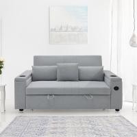 ราคา Koncept Furniture โซฟาเบด รุ่น Jazlyn สีเทาอ่อน (152x90x91 cm.) 152 เทาอ่อน fabric (11075963)