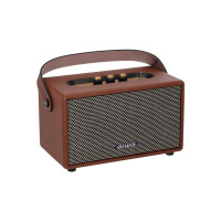 ราคา AIWA Retro Elite Plus Bluetooth Speaker ลำโพงบลูทูธพกพา SUPER BASS น้ำตาล (11070650)