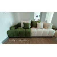 ราคา Crown Dream Sofa โซฟายาว ผ้ากันน้ำ กันไรฝุ่น เลือกสีได้ 270 2 เขียว 1 fabric 4 (11078189)