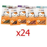 ราคา Bok Bok ขนมน้องแมว เซ็ตสติ๊กแมวรวมรส 24 ถุง ทำจากเนื้อปลาผสมแคทนิป ผสมทอรีน classic (12024819)