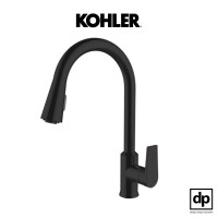 ราคา KOHLER ก๊อกผสมอ่างล้างจานชนิดหัวฝักบัว รุ่น Taut สีดำด้าน (12031797)