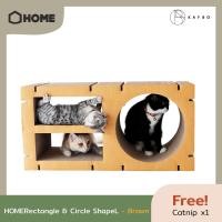 ราคา KAFBO HOME - Brown ที่ลับเล็บแมว ที่ฝนเล็บแมว ที่ข่วนเล็บแมว ที่นอนแมว บ้านแมว คอนโดแมว กล่องแมว กล่องบ้านแมว Rectangle & Circle (12022804)
