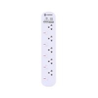 ราคา toshino รางปลั๊กไฟ 5 ช่อง 5 สวิตช์ 10 เมตร 16a/3600w รุ่น jt5-10m (12023833)