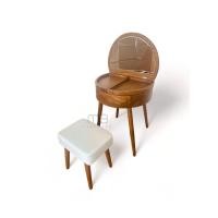 ราคา MB Teak โต๊ะเครื่องแป้งไม้สัก รุ่นSKU-00296 สไตล์มินิมอล สีมูจิ (12029328)